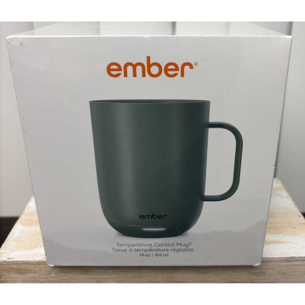 Ember Mug 2 Sage Green 14 oz Temperature Control Smart Coffee Mug Sealed Box